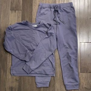 Dress Forum grey sweatsuit set Small